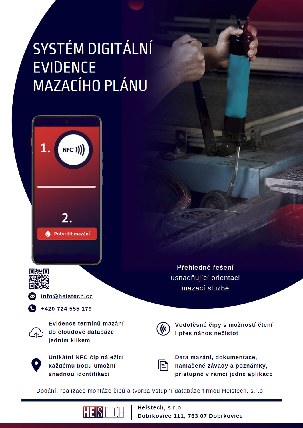 Digitální evidence mazacích a inspekčních procesů